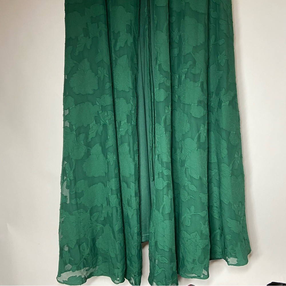 NWT Lulus Medium Splendid Celebration Floral Rose Print Wrap Maxi Long Dress - Picture 4 of 9